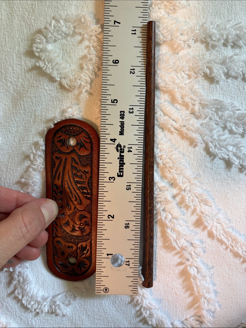 Leather hair accessory
